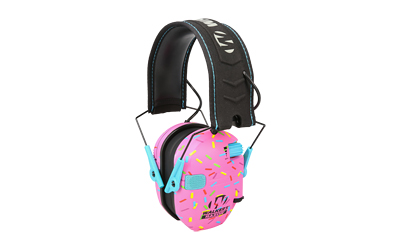 Walker's Razor Slim Electronic Ear Muff 23dB Pink Sprinkles