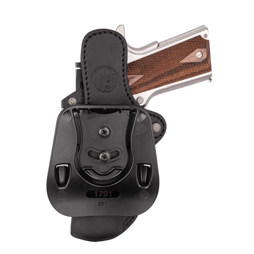 2nd Amendment 1791 LLC 1791 Optic Ready OWB Paddle Holster Size 2.1 Stealth Black RH