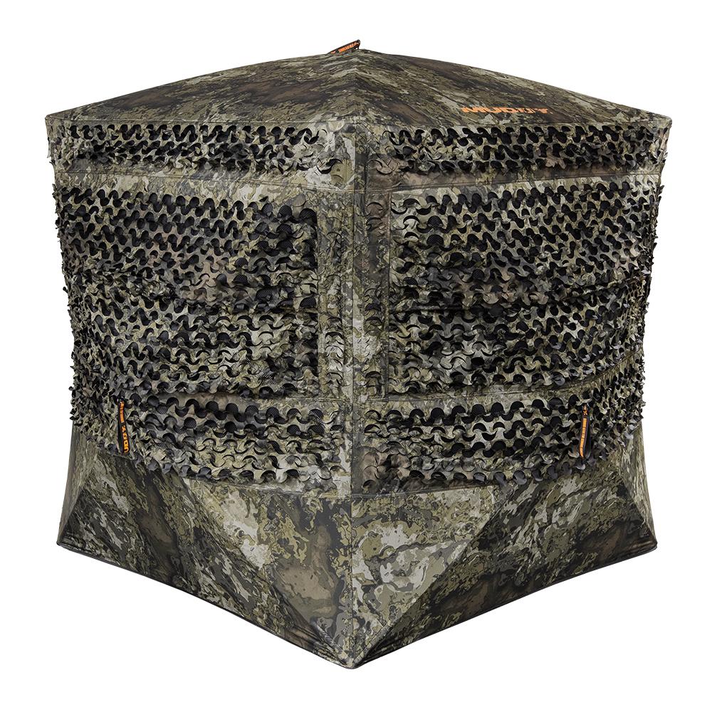 Gsm Muddy Carnage Die Cut Ground Blind Veil Canyon Grey