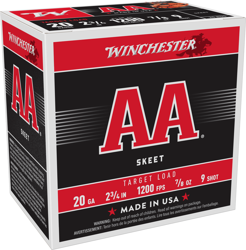 Winchester AA Target 20 ga 2-3/4" 7/8 oz #9 - 25/ct