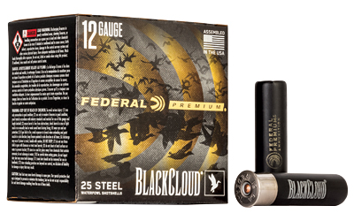 Federal Black Cloud FS Steel Shotshells 12ga. 3-1/2" 1-1/2oz #2 25/ct