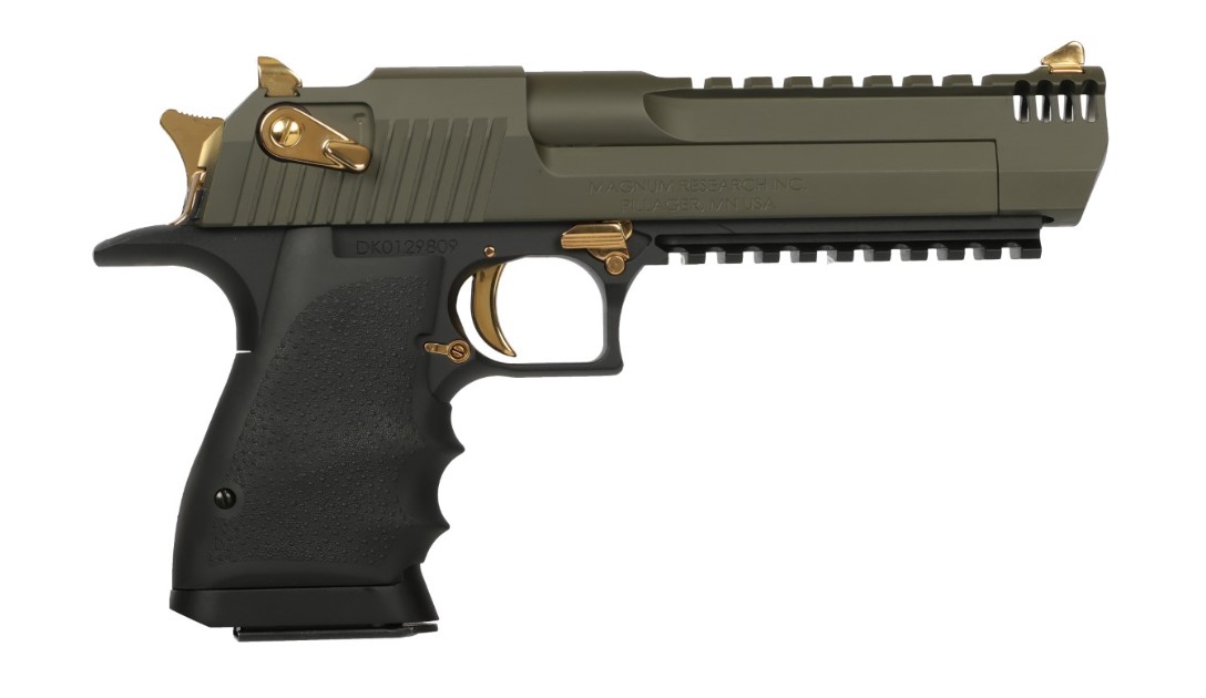 Magnum Research MGNM RSRCH LT WEIGHT DE357 PSTL GREEN/GOLD APPTMNTS 6" BARREL
