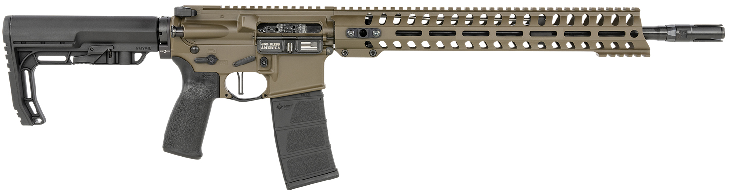 POF USA MINUTEMAN 5.56 16.5" BRWN MLOK