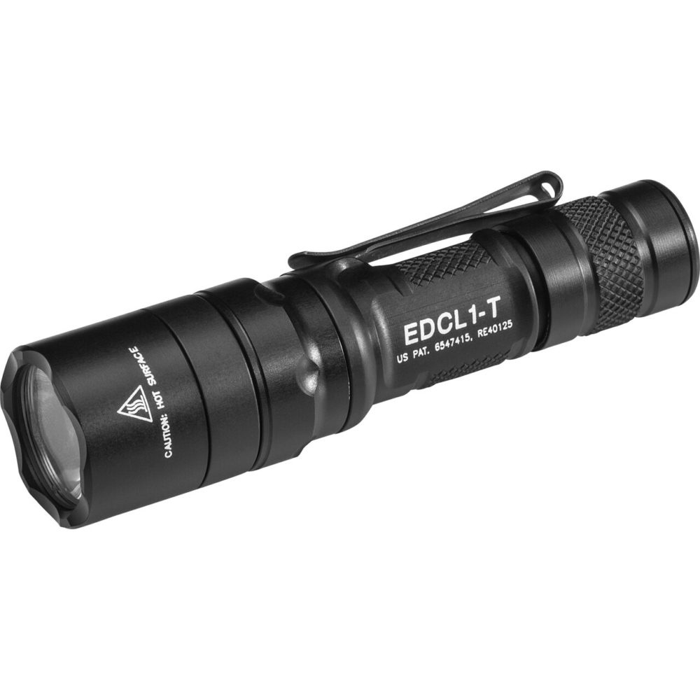 Surefire EDCL1-T Dual Output Everyday Carry Flashlight 500 Lumens Black