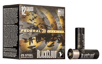 Federal Black Cloud FS Steel Shotshells 12ga. 3" 1-1/4oz #BB 1450 fps 25/ct