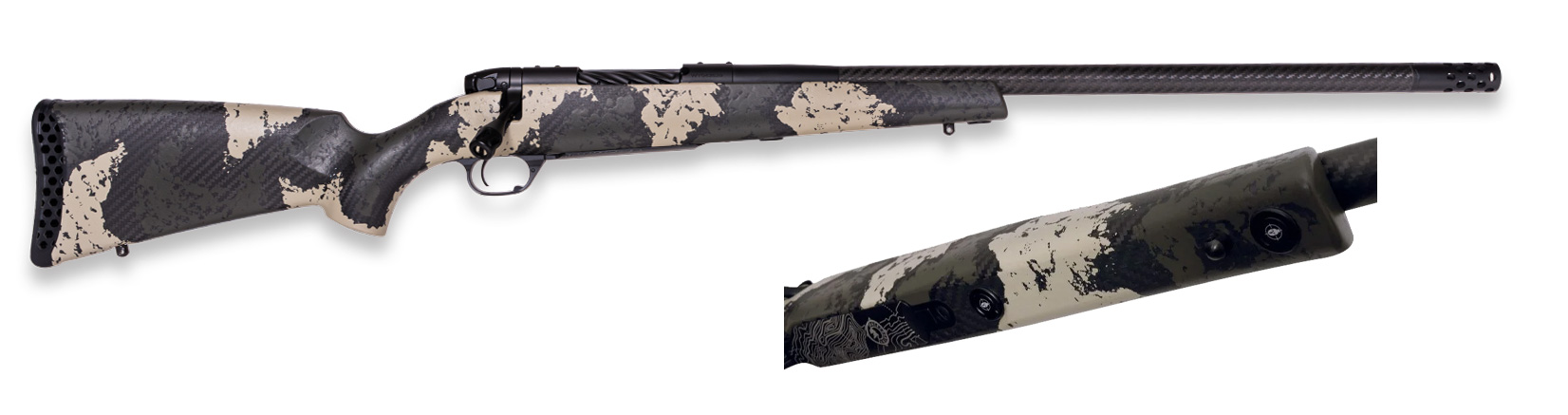 Weatherby Mark V Backcountry Guide Rifle 7mm PRC 3rd Magazine 22" 5/8x24 Threaded Barrel Black