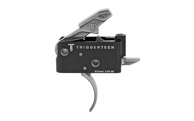 TriggerTech AR15 Adaptable Curved Trigger 2 Stage Adjustable Stainless Steel/Black