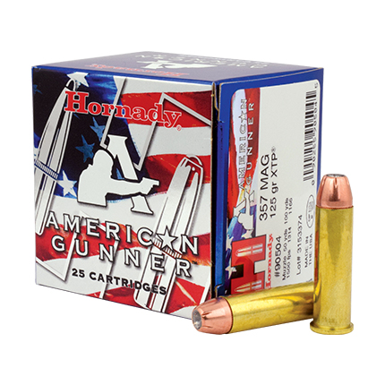 Hornady American Gunner Handgun Ammunition .357 Mag 125 gr XTP 1275 fps 25/ct