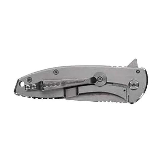 Battenfeld Knives Smith & Wesson KT Executive Platinum Folding Knife 3" Drop Point Blade Silver