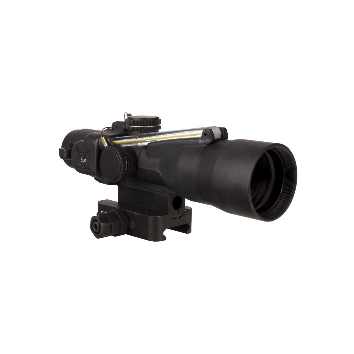 TrijiconInc. Trijicon Compact ACOG 3x30 Rifle Scope Amber Crosshair 300BLK 115/220gr. Illuminated Black