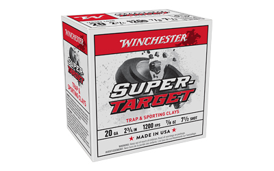 Winchester Super-Target 20 ga 2-3/4" 7/8 oz 1200 fps #7.5 25/ct