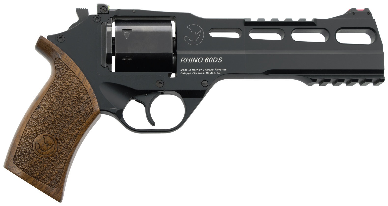 Chiappa Rhino 60DS Handgun 10mm 6rd Capacity 6" Barrel Black with 3 Moon Clips