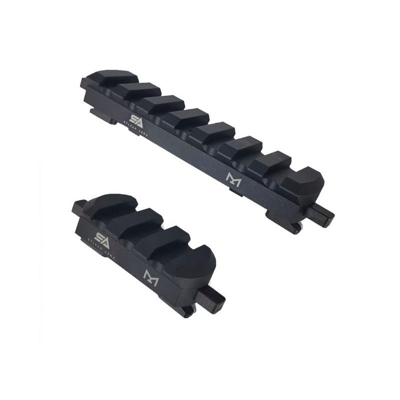 10 Ring Sylvan Arms 2 Piece QD Rail Combo Black