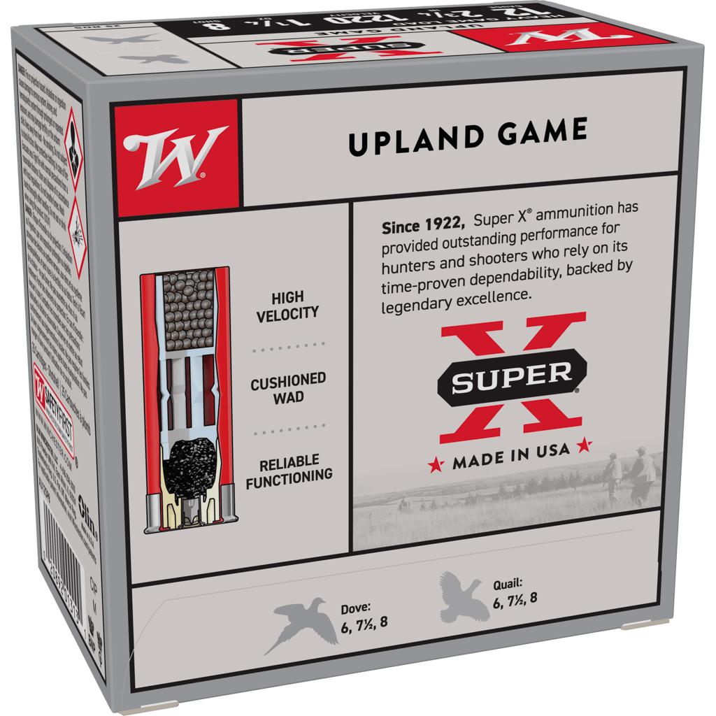 Winchester Super-X Heavy Game Shotshells 12 ga 2-3/4" 1-1/4 oz 1220 fps #8 25/ct