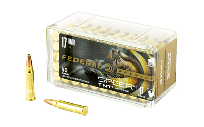 Federal Premium Varmint & Predator Speer TNT Rimfire Ammunition .17 HMR 17 gr JHP 50/ct