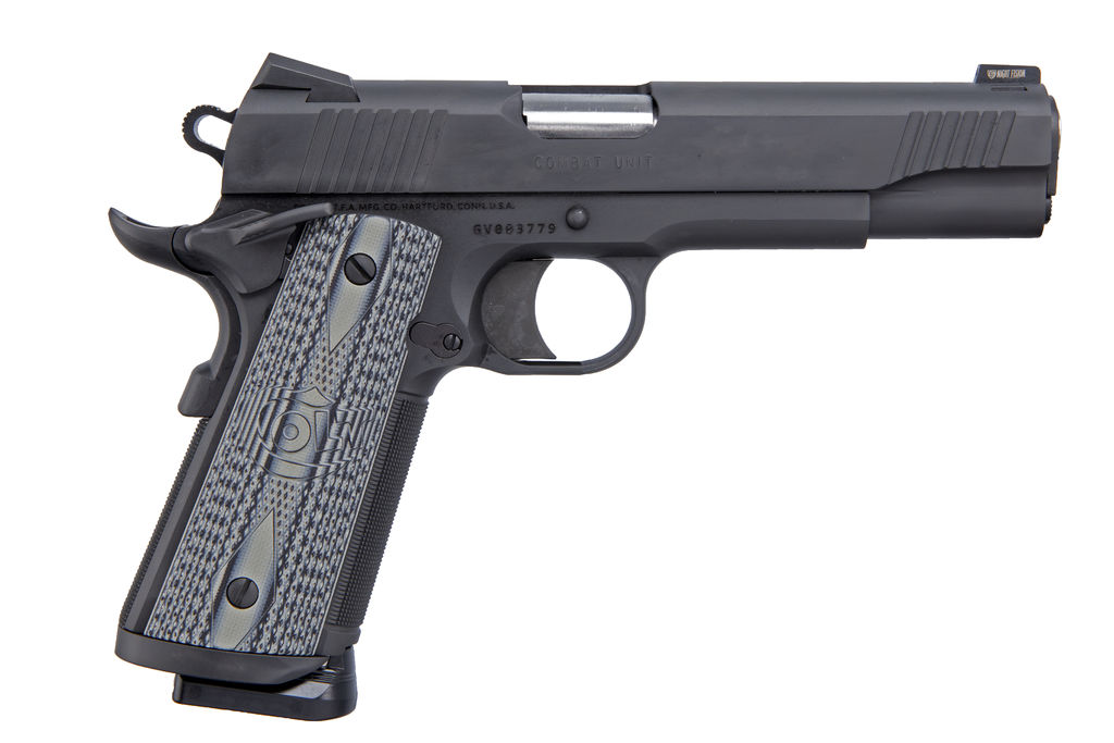 Colt CCU Government Handgun 9mm Luger 9rd Magazine 5" Barrel Matte Black DLC Finish