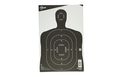 Allen EZ Aim Paper Silhouette Target 12x18 Black & White 25/ct