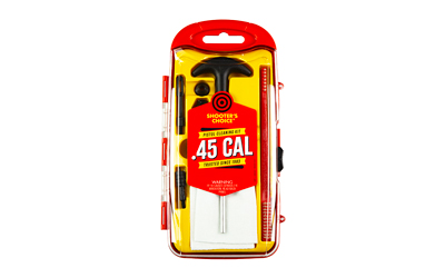 Shooters Choice .45 Cal Handgun Cleaning Kit with Aluminum Rod