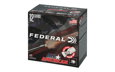 Federal All American Shotshells 12ga 2-3/4" 1-1/8oz 1250 fps #8 25/ct