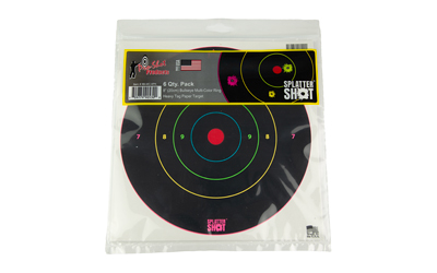 Pro-Shot 8" Bullseye Multi-Color Rings on Heavy Tag Paper 6/ct