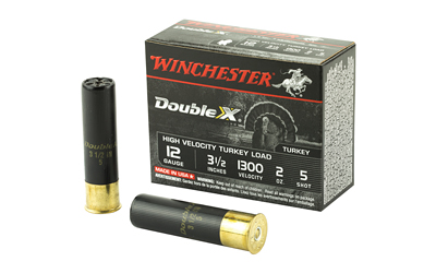 Winchester Double X Turkey Load Shotshells 12 ga 3-1/2" MAX 2 oz #5 1300 fps 10/ct