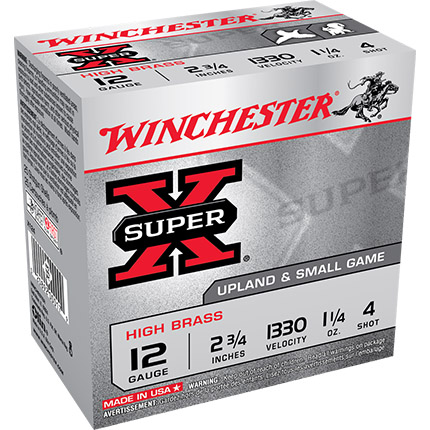 Winchester WIN 12G HB 2.75-1.25-4 25RD 10BX/CS