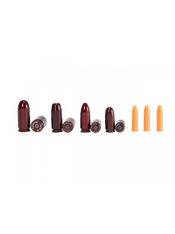 Pachmayr/Tacstar Division A-Zoom Metal Snap Caps Variety Pack NRA Instructor 3-.22LR 2 each .380 9mm .40 .45