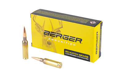 Berger Elite Hunter Rifle Ammunition 6mm Creedmoor 108gr HPBT 2931 fps 20/ct
