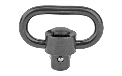 Grovtec Black Nitrite 1.25" Heavy Duty Push Button Swivel Black
