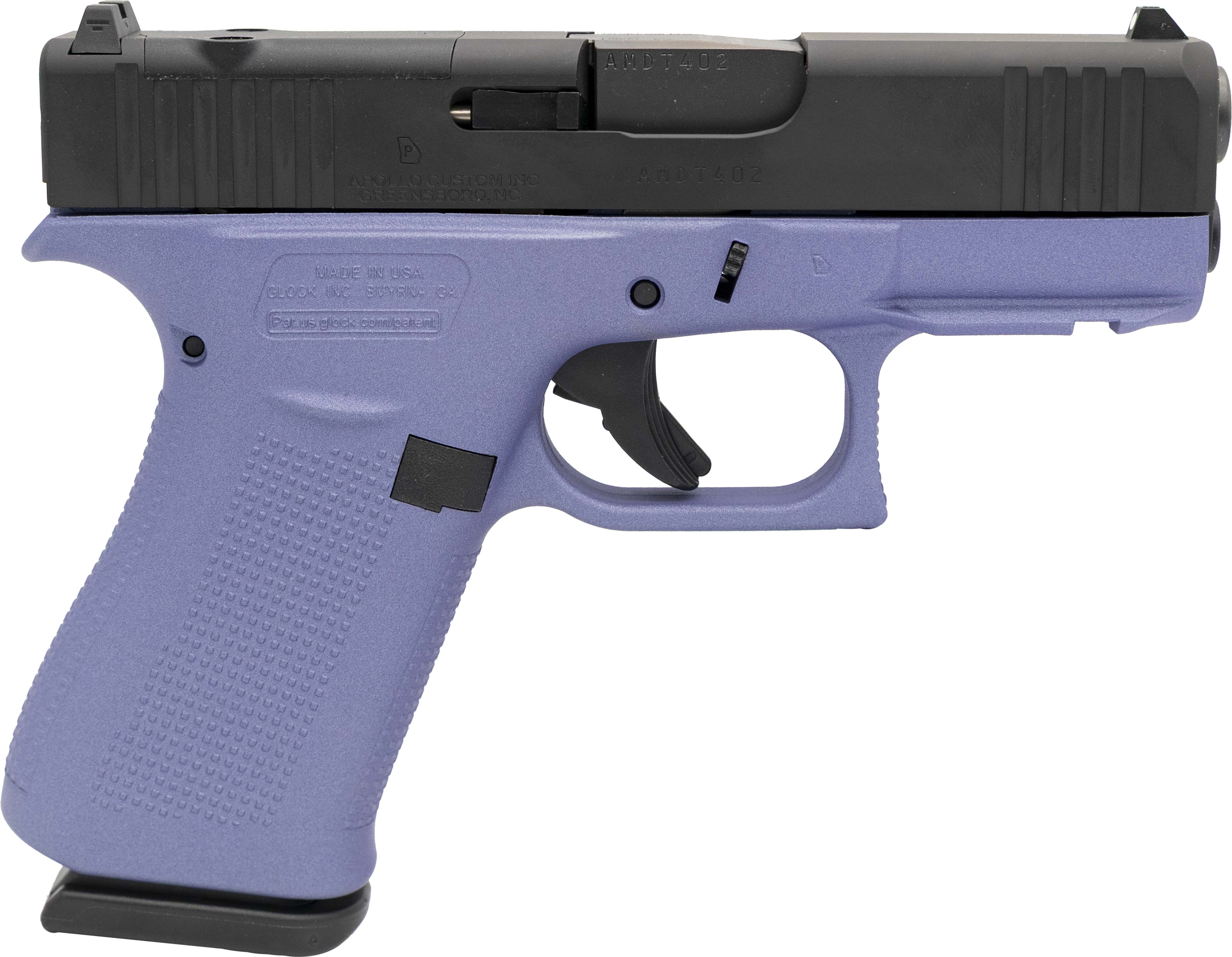 Apollo Custom GLK 43XMOS 9MM 10RD ORCHID BLK