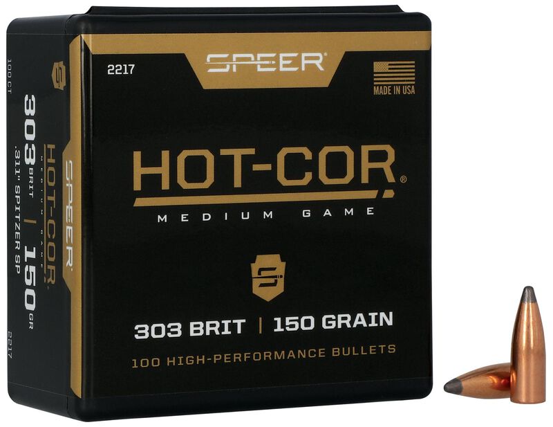 Speer Hot-Cor Rifle Bullets .303/7mm .311" 150 gr SSP 100/ct