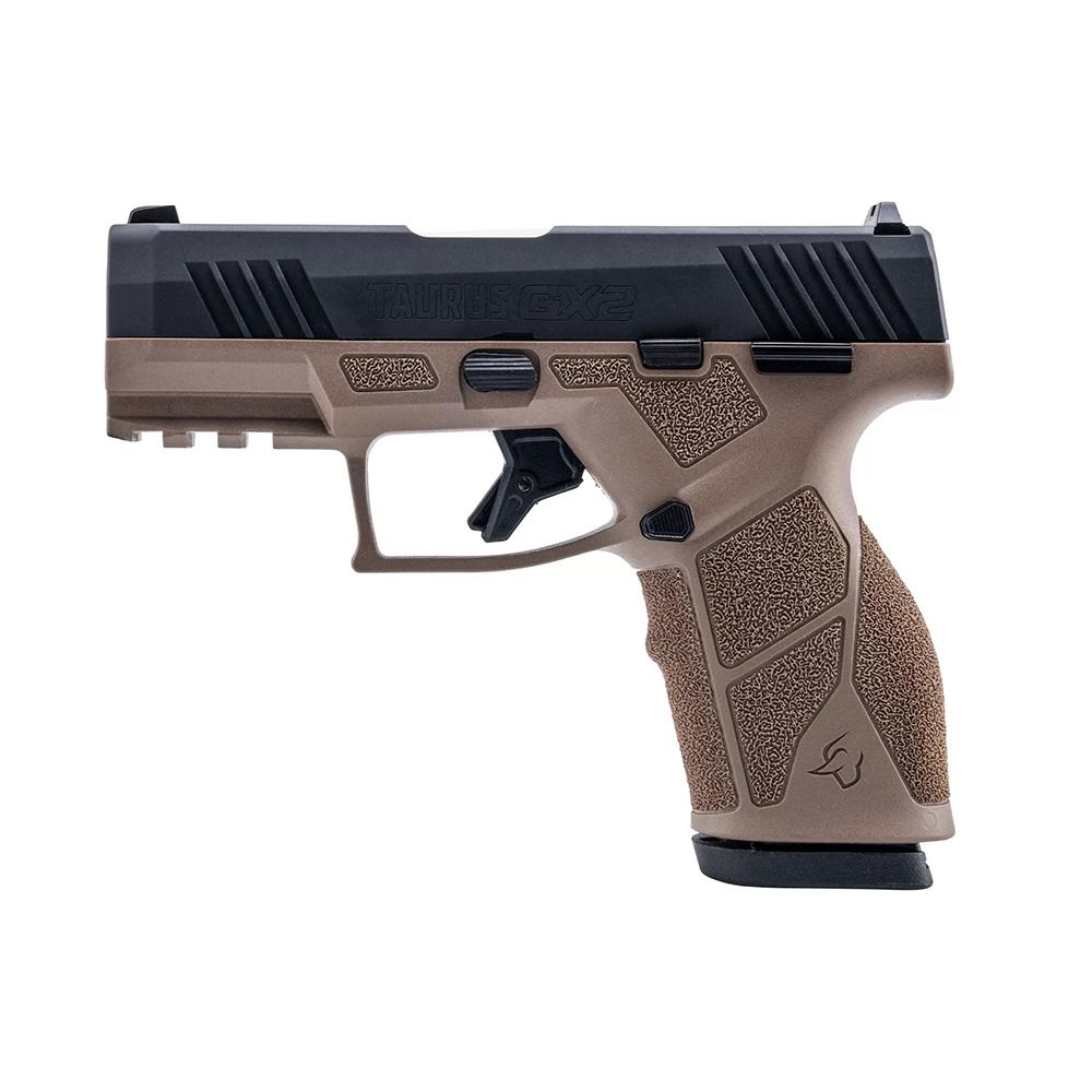 Taurus GX2 Handgun 9mm Luger 13rd Magazines (2) 3.38" Barrel Brown Frame/Black Slide
