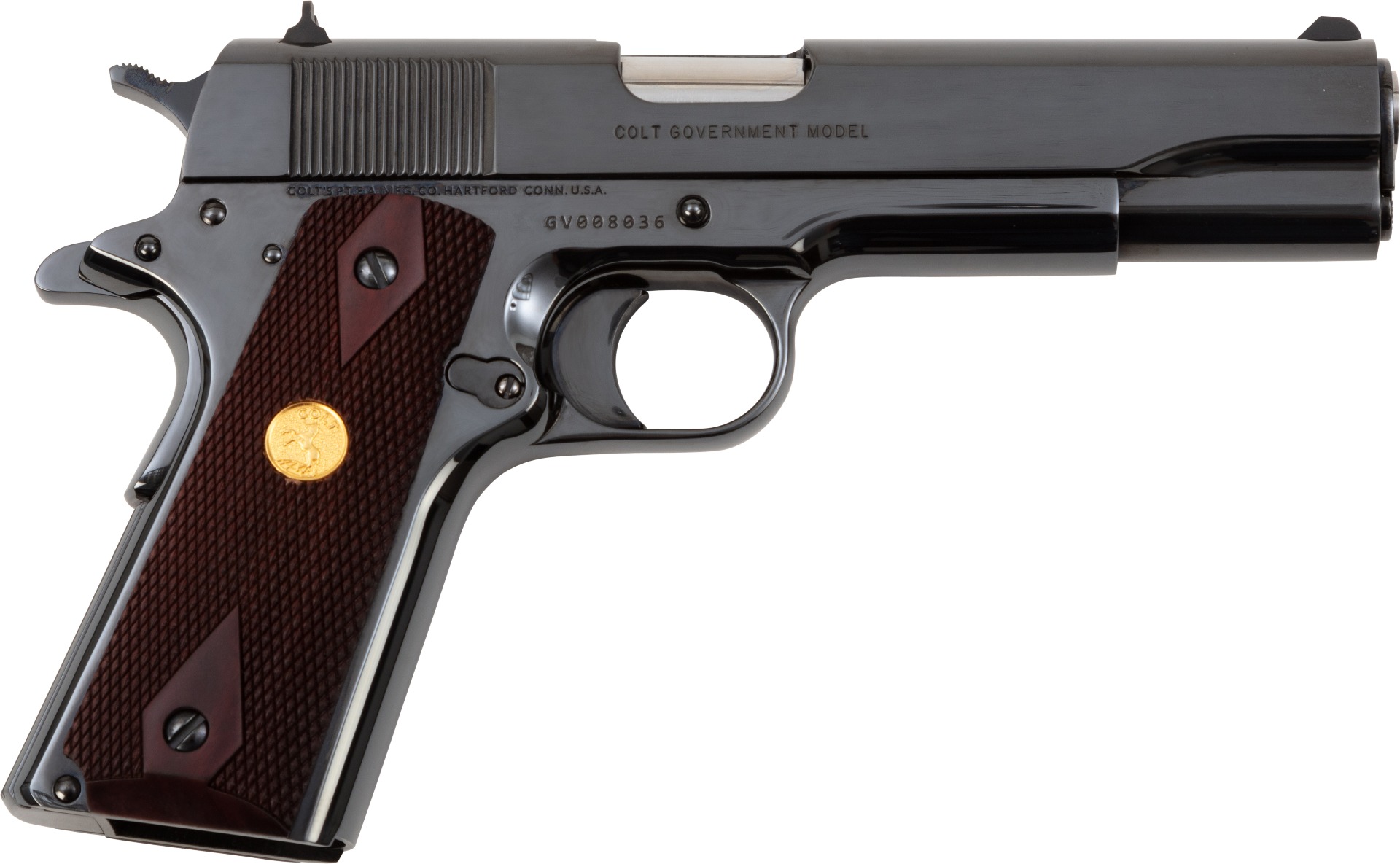Colt Government Model Handgun .45 Auto 7rd Magazine 5" Barrel Royal Blue Finish