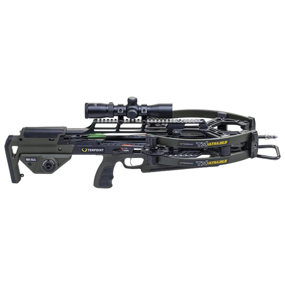 Tenpoint TX Ultra 26.5 Crossbow ACUslide MAXX Moss Green with Rangemaster 100 Scope
