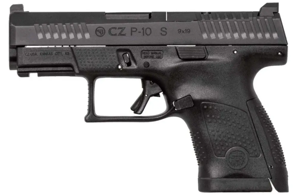 CZ USA P-10 S Handgun 9mm Luger 10rd Magazine 3.5" Barrel Black Optic Ready Fixed Sights