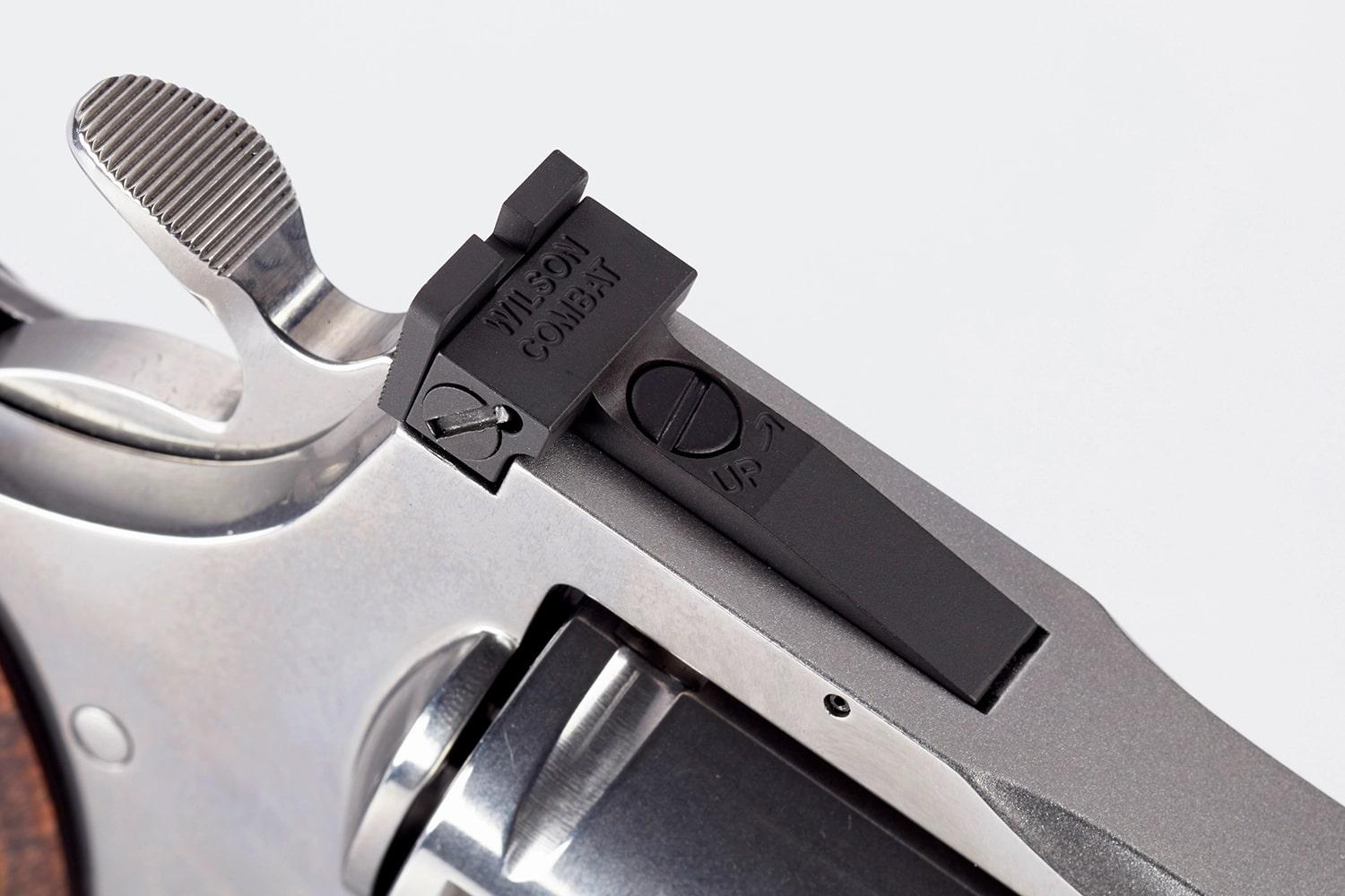 Wilson Combat Rear Sight for Colt 2020 Python/Anaconda Adjustable Serrated Blade Black with Square Notch
