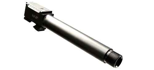 SilencerCo Threaded Barrel for Glock 43 9mm Luger 1/2x28 3.7" Black (SN Piston NOT Included)