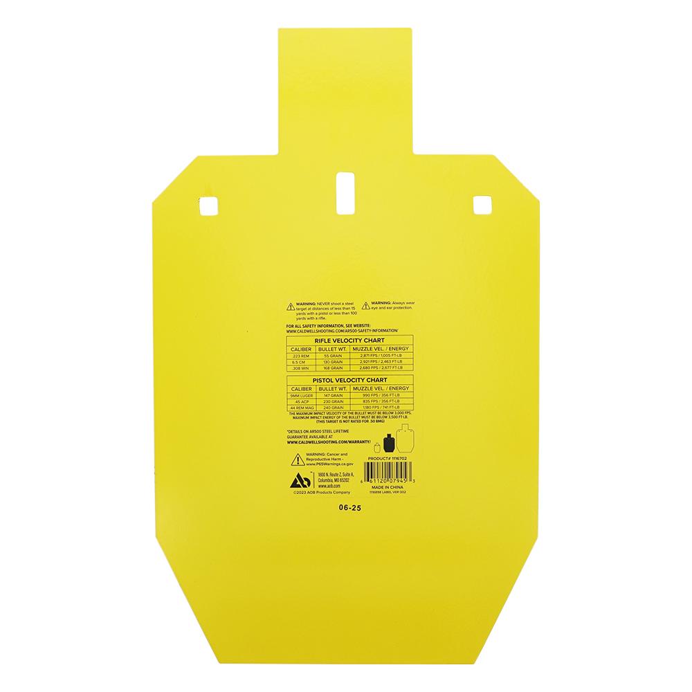 Caldwell AR500 66% IPSC Steel Target