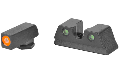 Meprolight ML40220 Hyper-Bright Orange Ring Front/Green Rear Sights for Glock Models: 4243