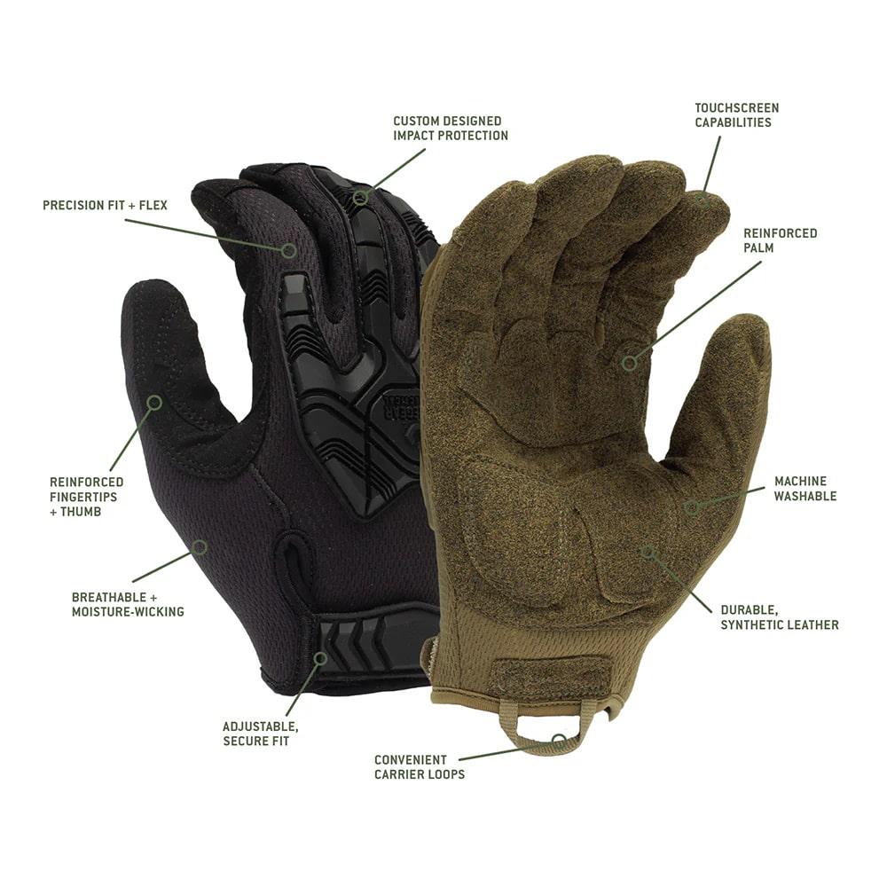 Pyramex Venture Gear Heavy-Duty Impact Operator Gloves Black XL