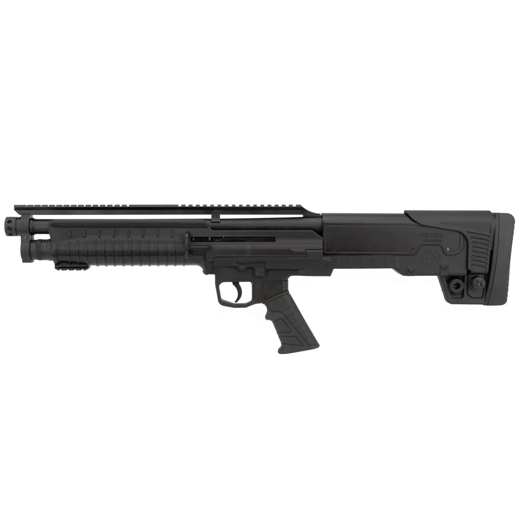 Hatsan USA / Escort Shotguns Escort BullTac Auto Shotgun 410 ga 3" Chamber 5rd Magazine 18'' Barrel Full Length Pic Rail & Pop Up Sights Black