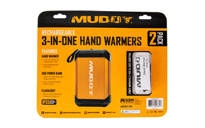 Gsm Muddy 3-in-1 Electronic Rechargeable Hand Warmer Single