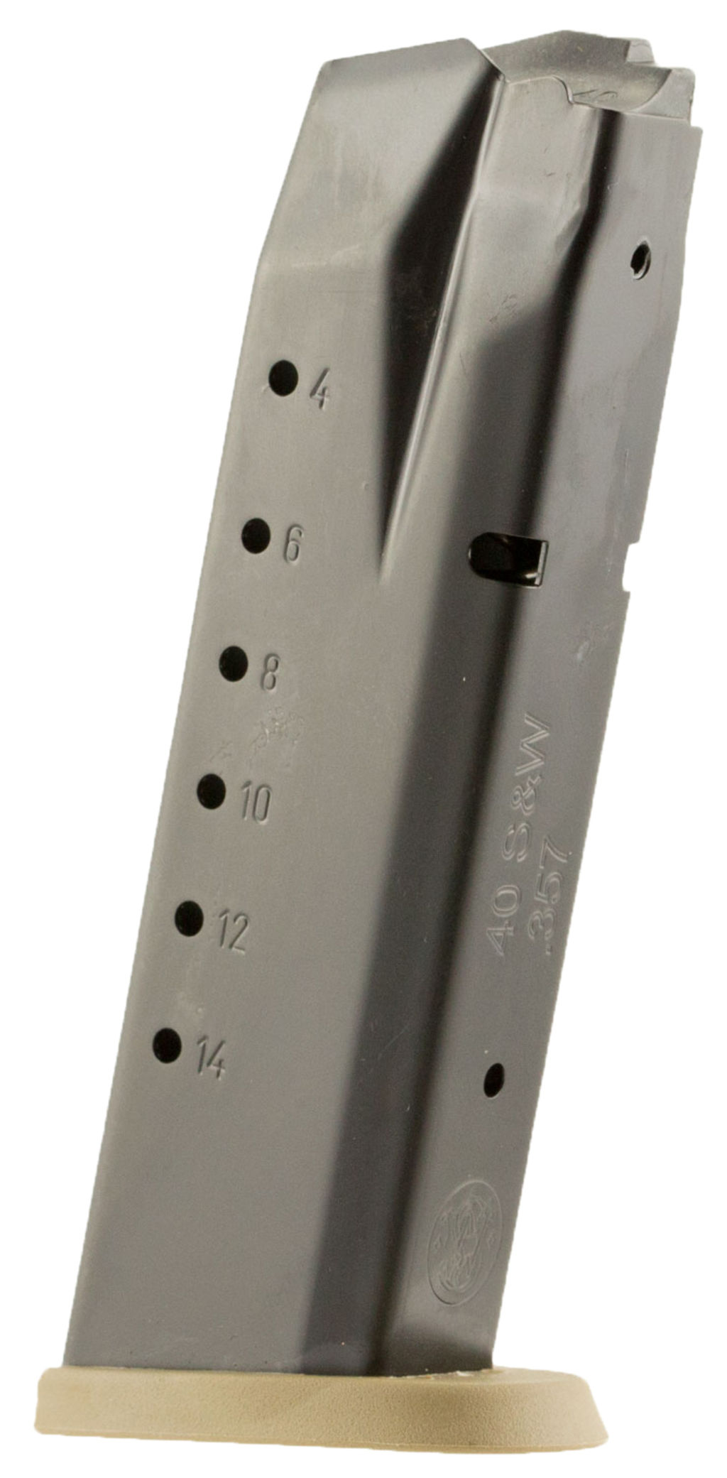 Smith & Wesson Steel M&P40 M2.0 Handgun Magazine Black w FDE Base .40 S&W 15/rd