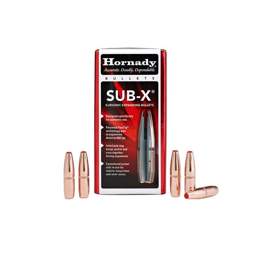 Hornady Sub-X Subsonic Expanding Bullets 338 cal .338" 307 gr SUB-X (338 ARC) 50/ct