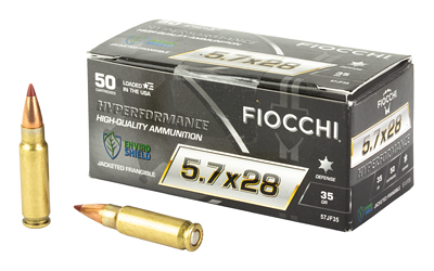 Fiocchi Hyperformance Defense Handgun Ammunition 5.7x28 FN 35gr FG 1750 fps 50/ct