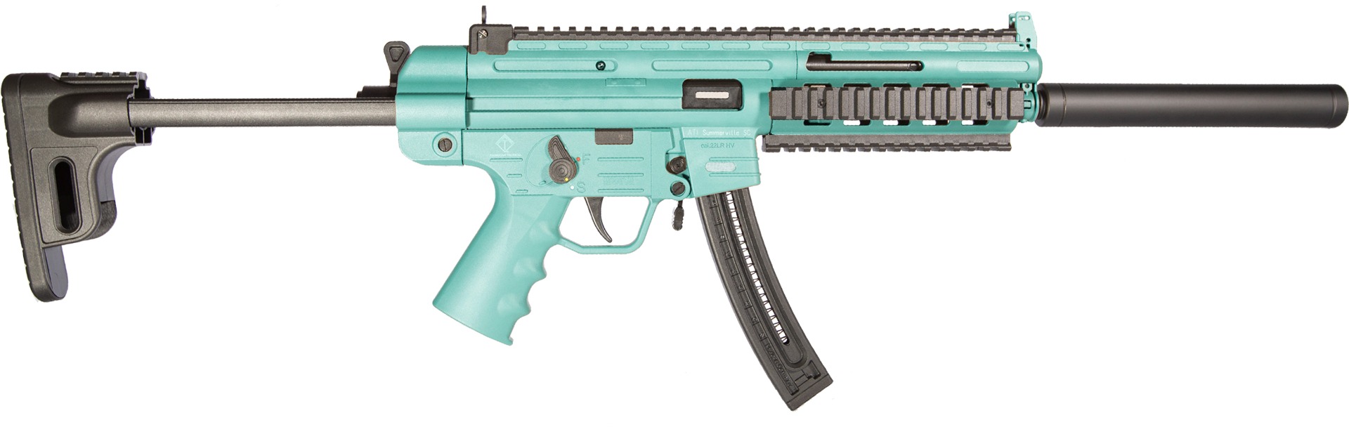 ATI German Sports GSG-16 Carbine .22 LR 22rd Magazine 16.25" Barrel Synthetic Stock - Mint Green