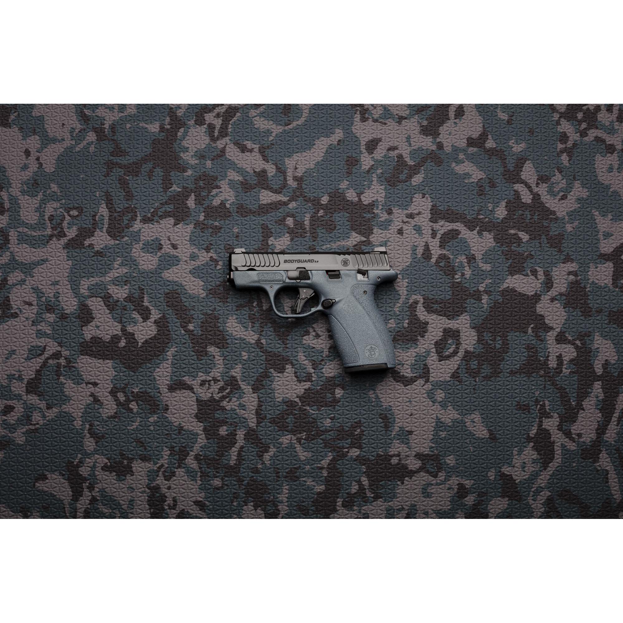Smith & Wesson Inc. S&W M&P Bodyguard 2.0 Blue Titanium Thumb Safety Handgun .380 Auto 10(1)&12(1)rd Magazines 2.75" Barrel Titan Blue Grip