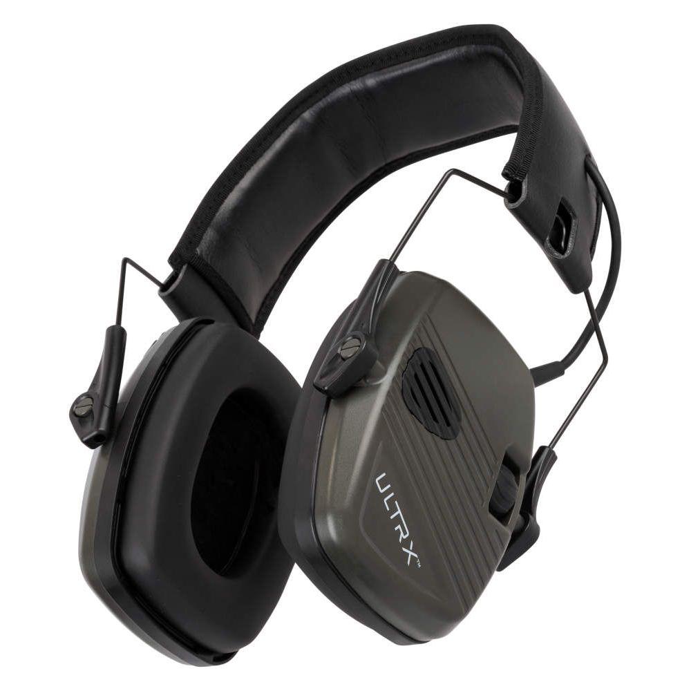 Allen ULTRX Stereo Electronic Ear Muffs 24dB Olive