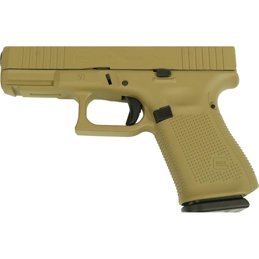 Glock V-Series Model 19 Optic Ready & Ported Handgun 9mm Luger 15rd Magazines (3) 4" Ported Barrel FDE Cerakote USA