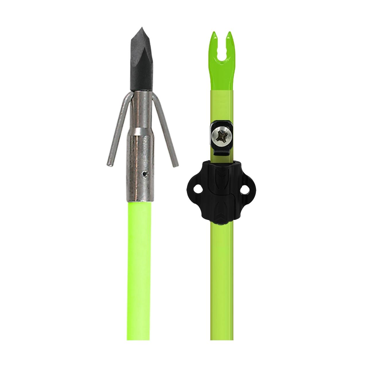 Feradyne Outdoors Muzzy Classic Chartreuse Fish Arrow with Gar Point & Safety